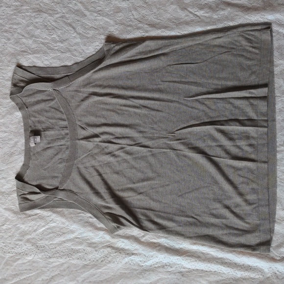 J. Jill Tops - J Jill Silk Blend Gray Twisted Strap Minimalist Tank Top Size Medium